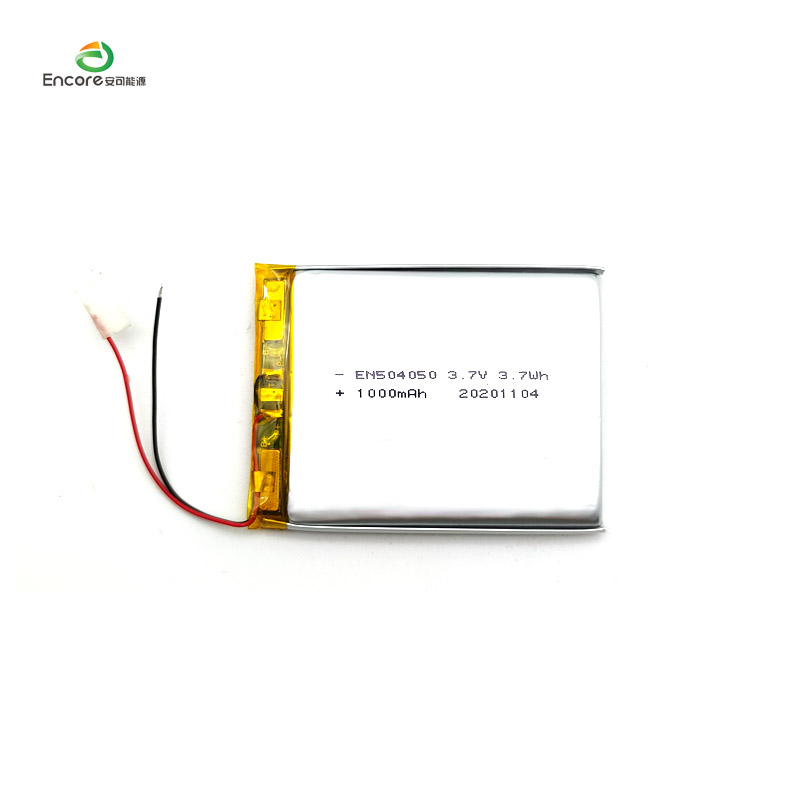 504050 3.7v 1000mah lipo JST kết nối pin lithium polymer cho thiết bị trao đổi di động có UL